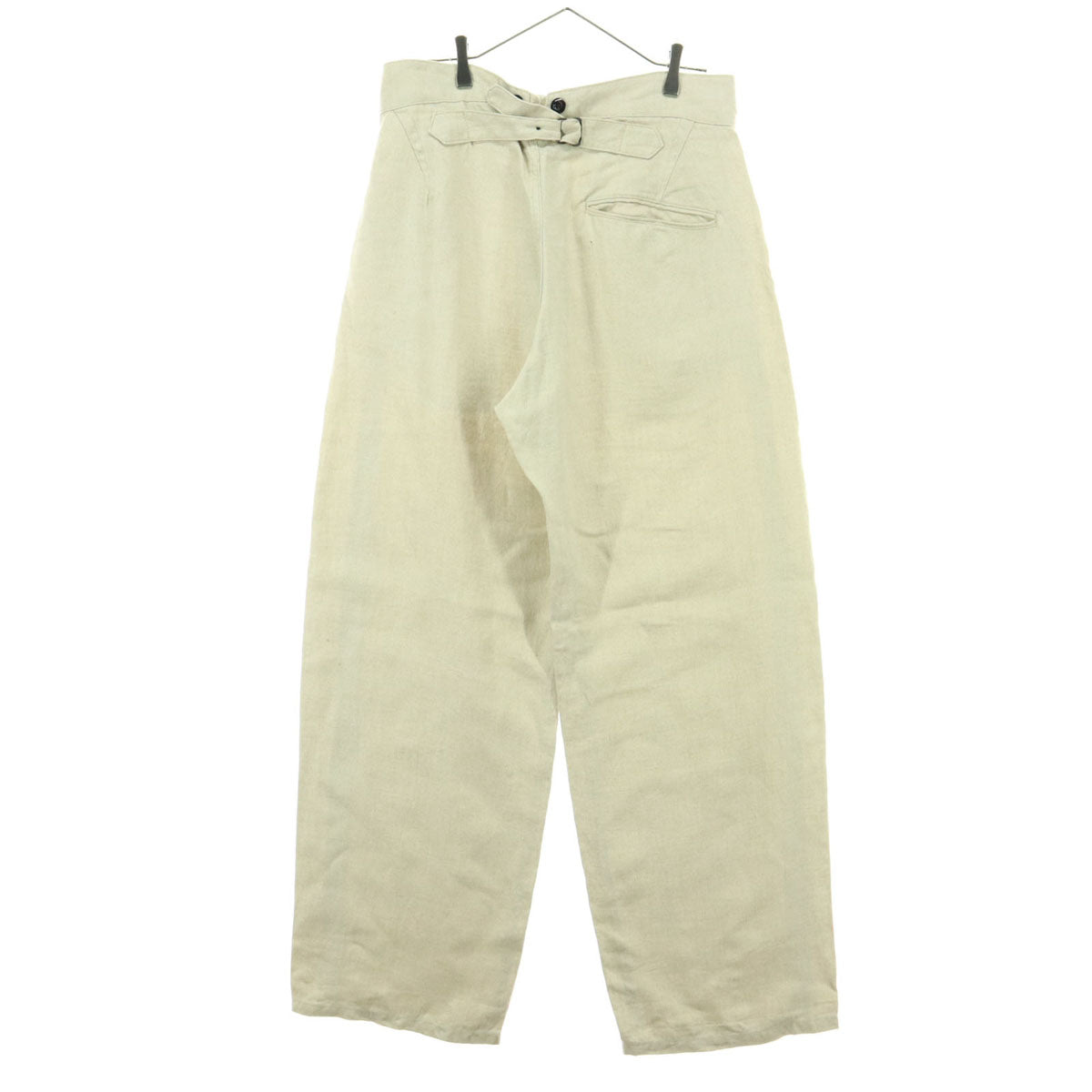 Ets.MATERIAUX イーティーエスマテリオ 日本製 リネンパンツ 3 ベージュ メンズ