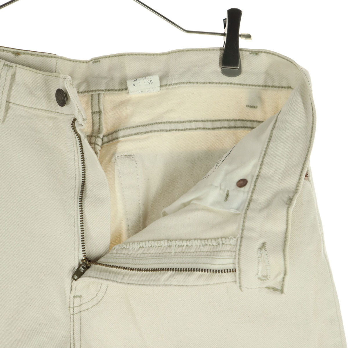 Levi's リーバイス 90s 550 オールド USA製 ボタン裏532 デニムパンツ w32 アイボリー メンズ