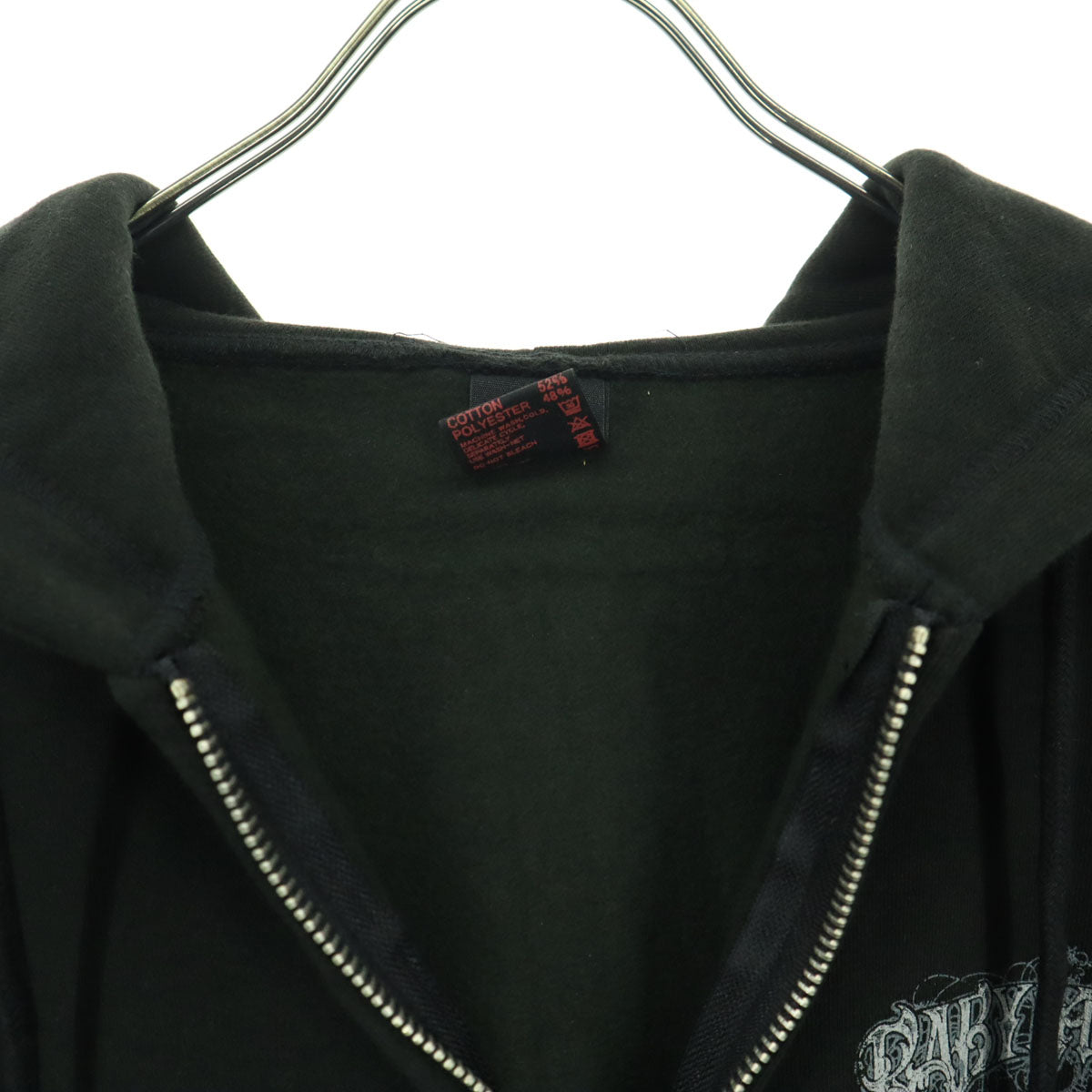 美品 BABYMETAL ベビーメタル バックプリント 長袖 スウェットパーカー XXL ブラック レディース