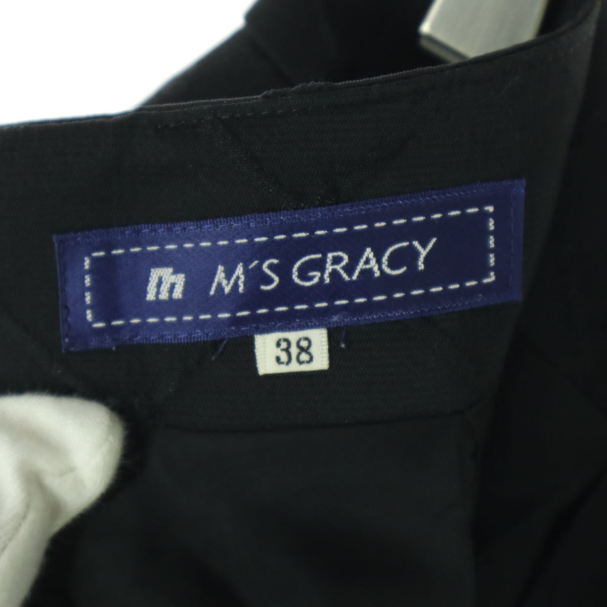 M'S GRACY エムズグレイシー 花柄 ミニ丈 スカート 38 ブラック レディース