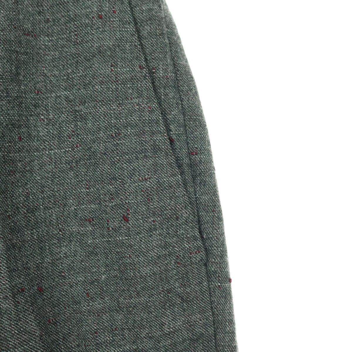 美品 INCOTEX インコテックス SLOWWEAR ウール スラックスパンツ 44 グレー レディース