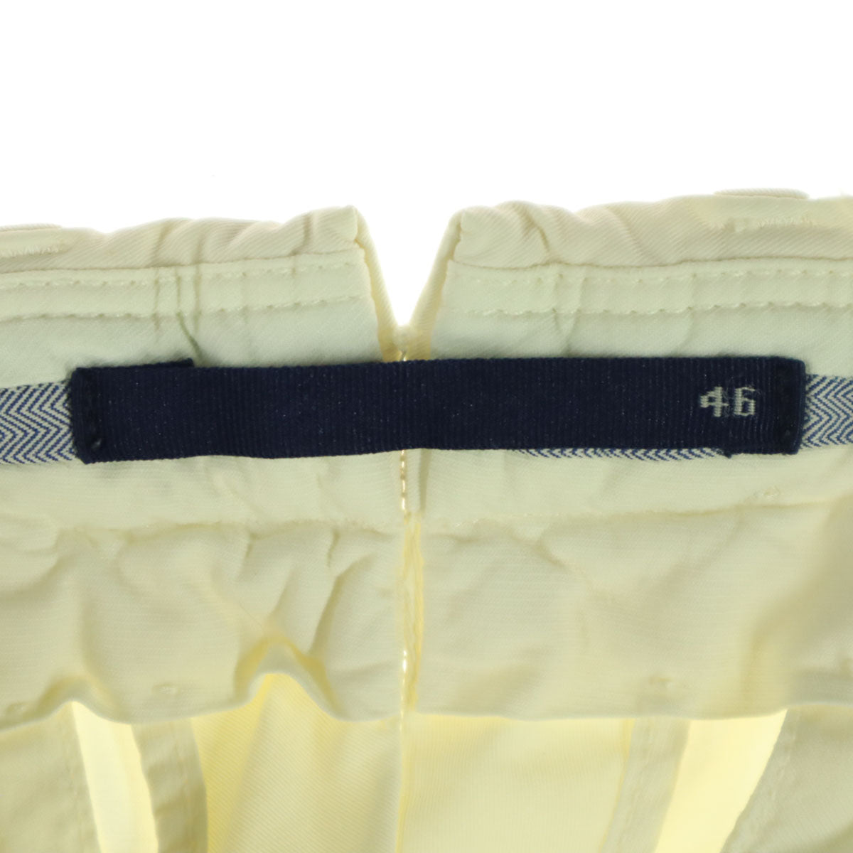 INCOTEX インコテックス SLOWWEAR コットンパンツ 46 ホワイト レディース