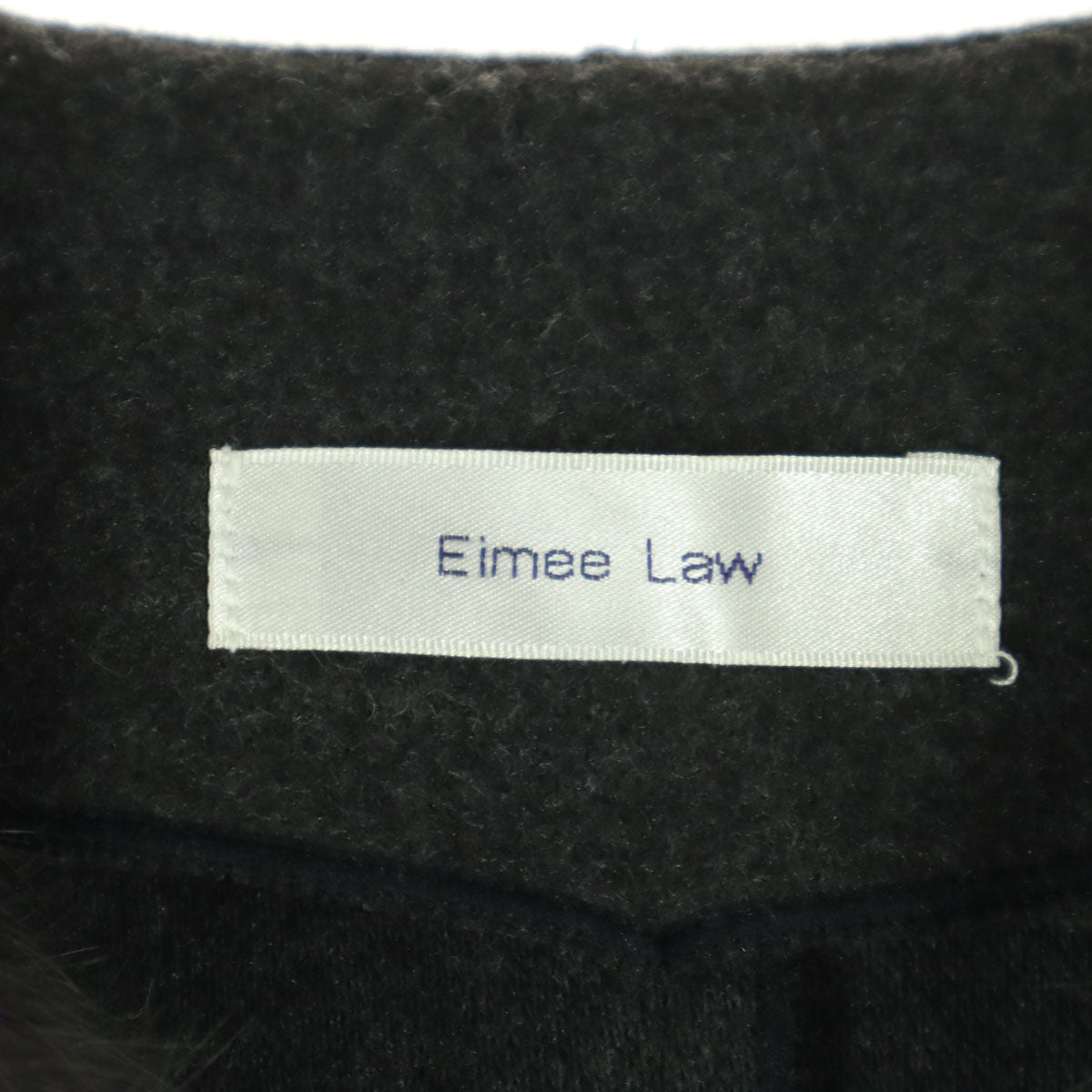 美品 Eimee Law エイミーロウ ノースリーブ ファー ジレベスト 38 ブラウン系 レディース