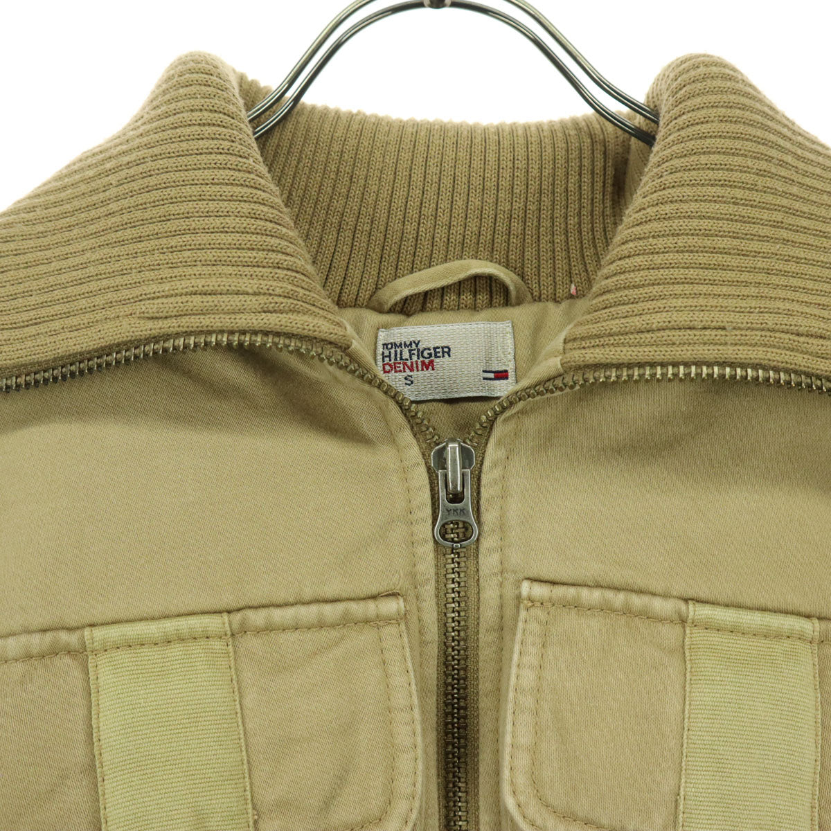 TOMMY HILFIGER DENIM トミーヒルフィガーデニム 長袖 ジップジャケット S ベージュ レディース