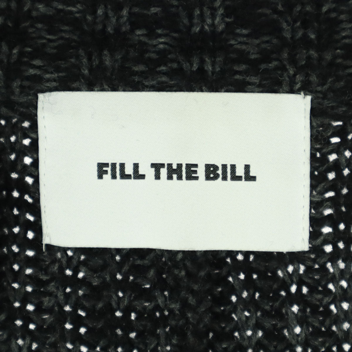 FILL THE BILL フィルザビル 長袖 ニットジャケット 2 ブラック メンズ
