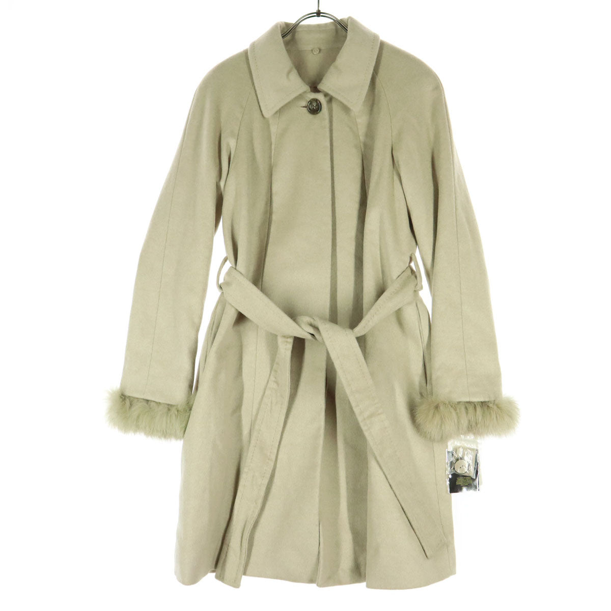 Eternallous エターナラス 長袖 カシミア ロングコート 9 アイボリー レディース