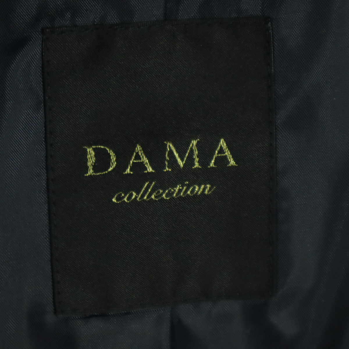 DAMA collection ダーマコレクション チェック柄 長袖 ダウンコート M ネイビー ファー取り外し可 レディース