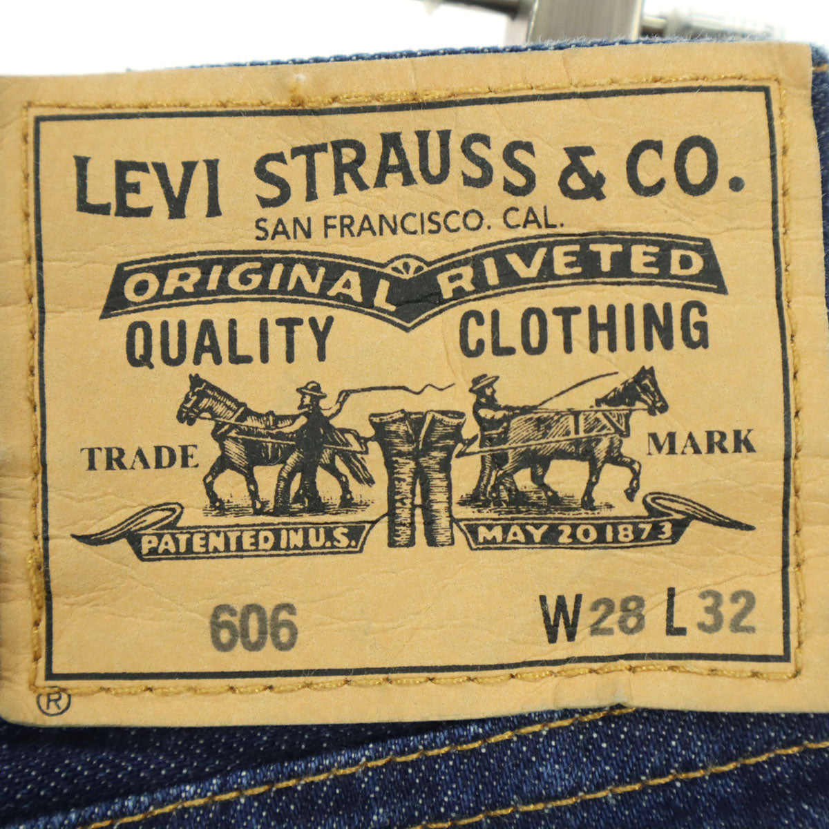Levi's リーバイス 606 スリムデニムパンツ w28 ブルー 工場番号4420 メンズ