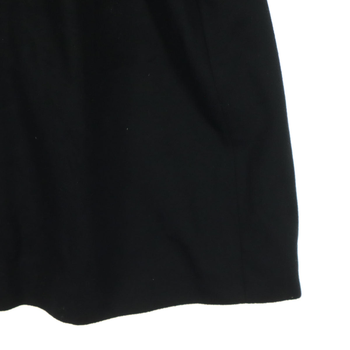 美品 Leilian レリアン 長袖 カシミヤ ノーカラーコート ブラック レディース