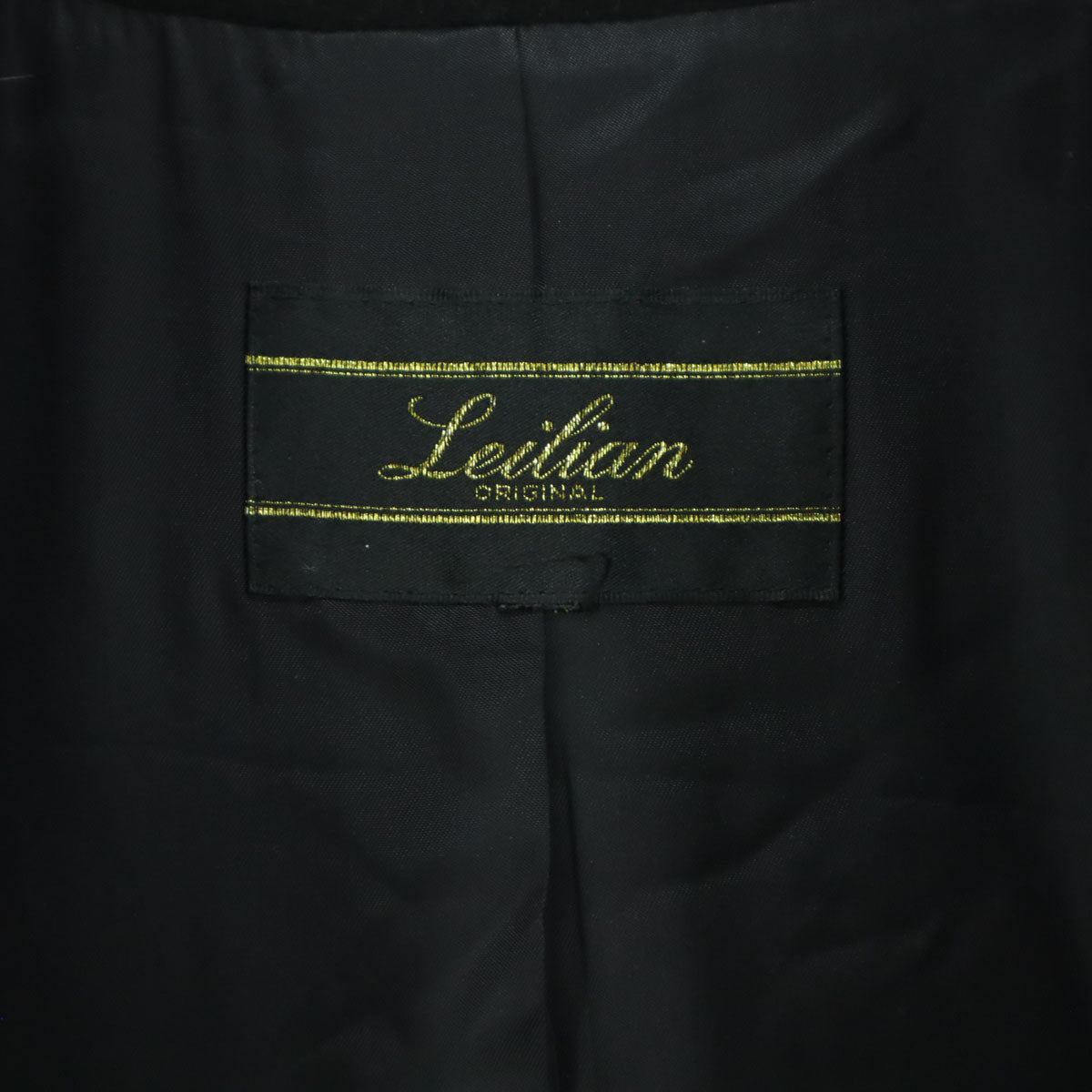 美品 Leilian レリアン 長袖 カシミヤ ノーカラーコート ブラック レディース