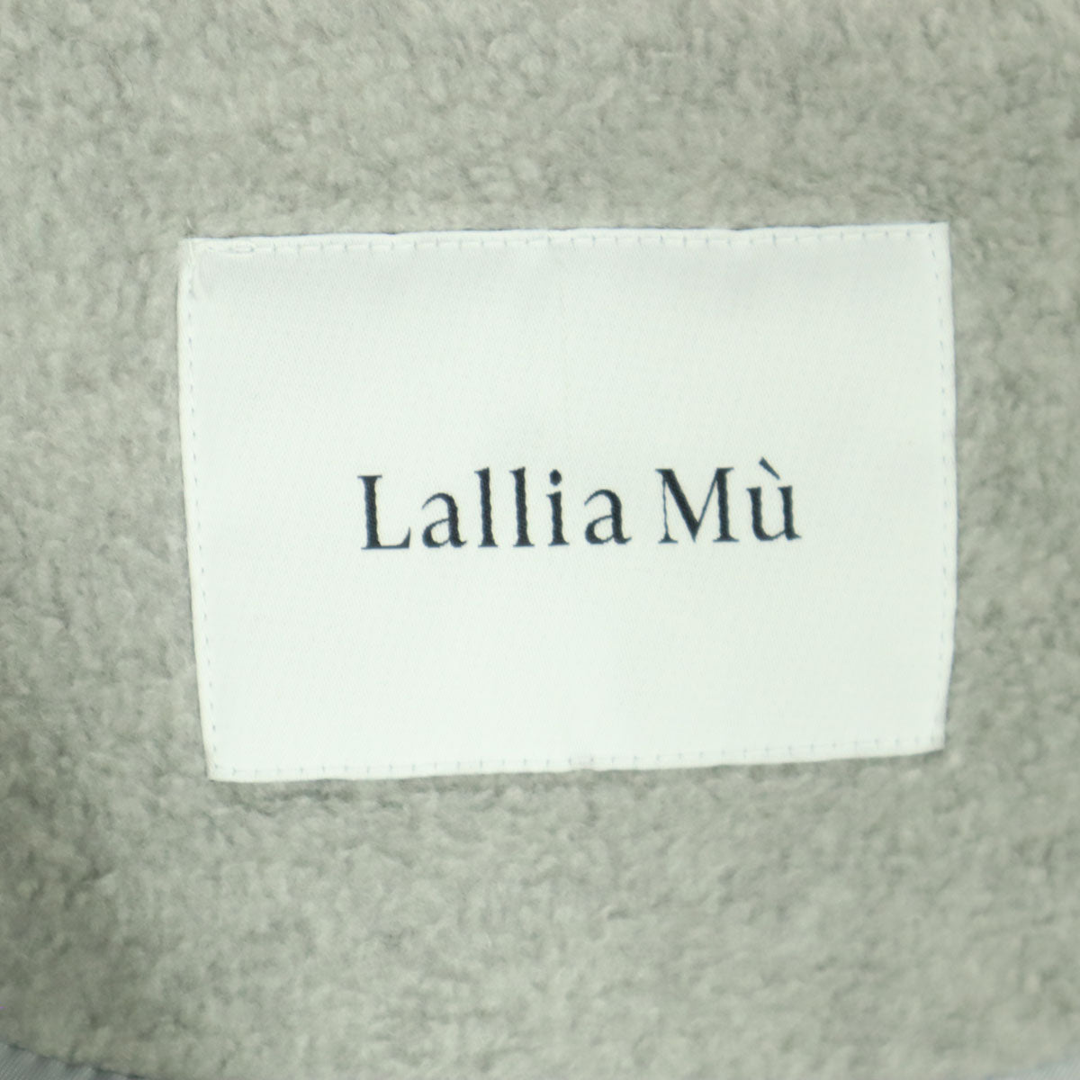 未使用 Lallia Mu ラリアムー 長袖 コート 38 パープル ケープ レディース