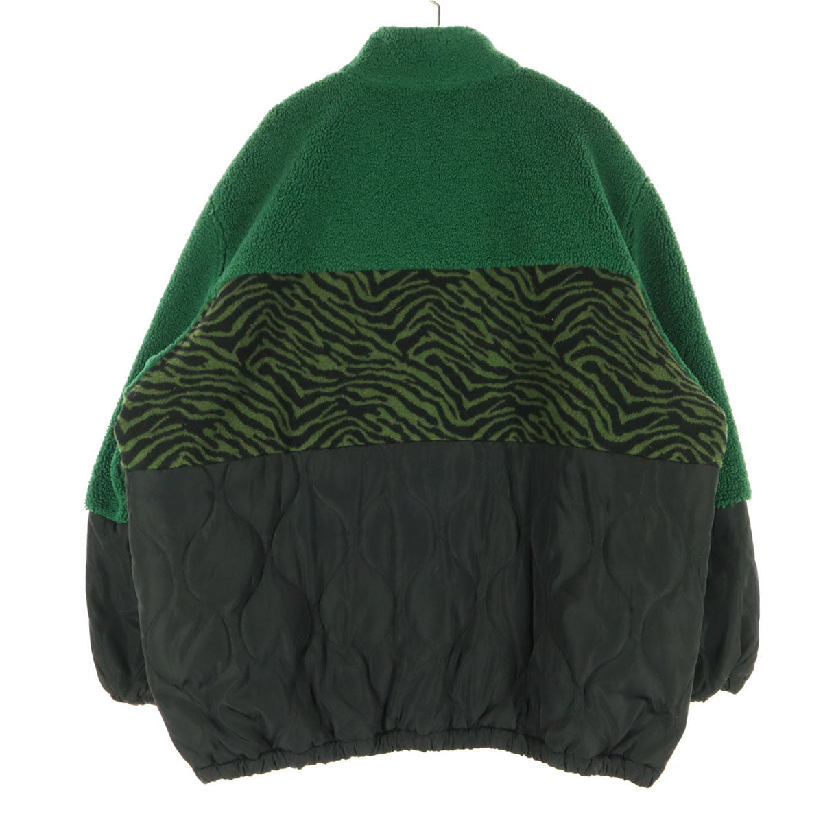 Candy Stripper キャンディーストリッパー ワンポイントロゴ 長袖 ボア キルティング 中綿 ブルゾン 2 グリーン系 レディース
