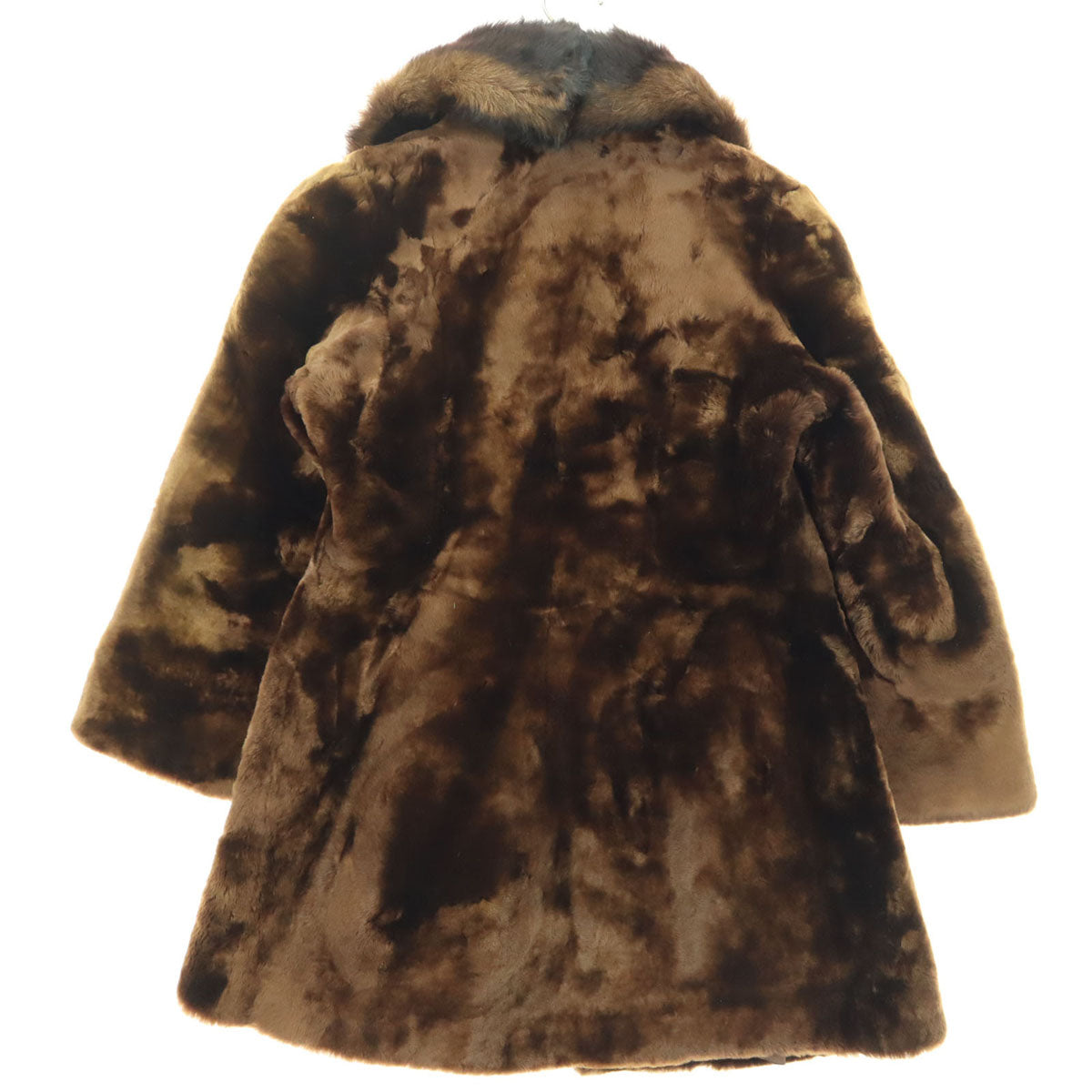 TANNIMPEX ハンガリー製 長袖 リアル ファーコート 7 ブラウン レディース