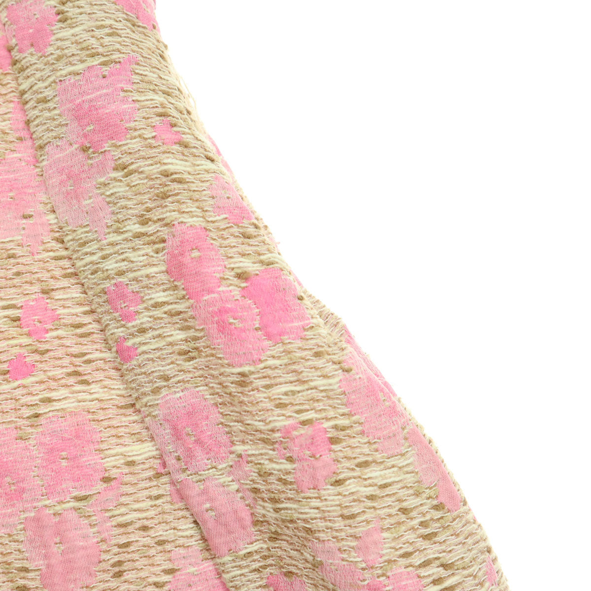 美品 M'S GRACY エムズグレイシー 日本製 花柄 ミディ丈 プリーツスカート 40 ピンク系 レディース