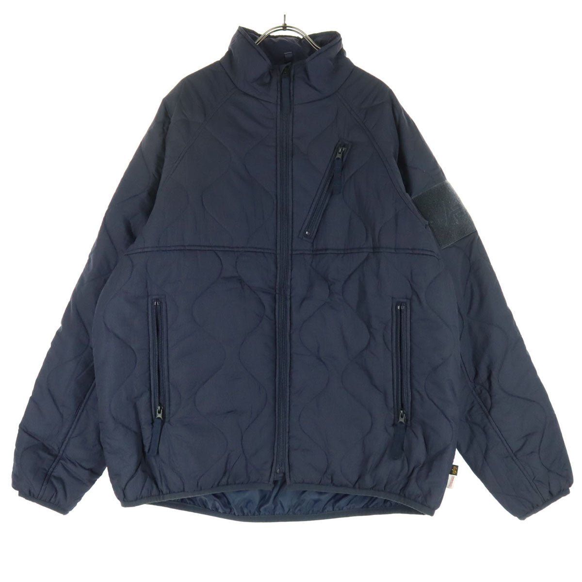 ALPHA INDUSTRIES INC アルファインダストリーズ 中綿 キルティングジャケット XL ネイビー THERMOLITE メンズ