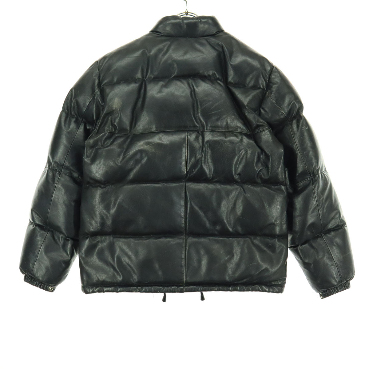 Freedom フリーダム 長袖 レザー ダウンジャケット 38 ブラック 牛革 メンズ