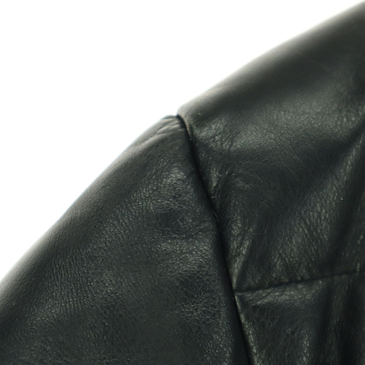 Freedom フリーダム 長袖 レザー ダウンジャケット 38 ブラック 牛革 メンズ