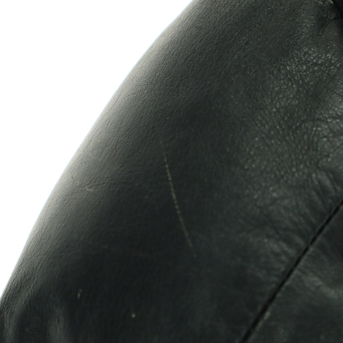 Freedom フリーダム 長袖 レザー ダウンジャケット 38 ブラック 牛革 メンズ