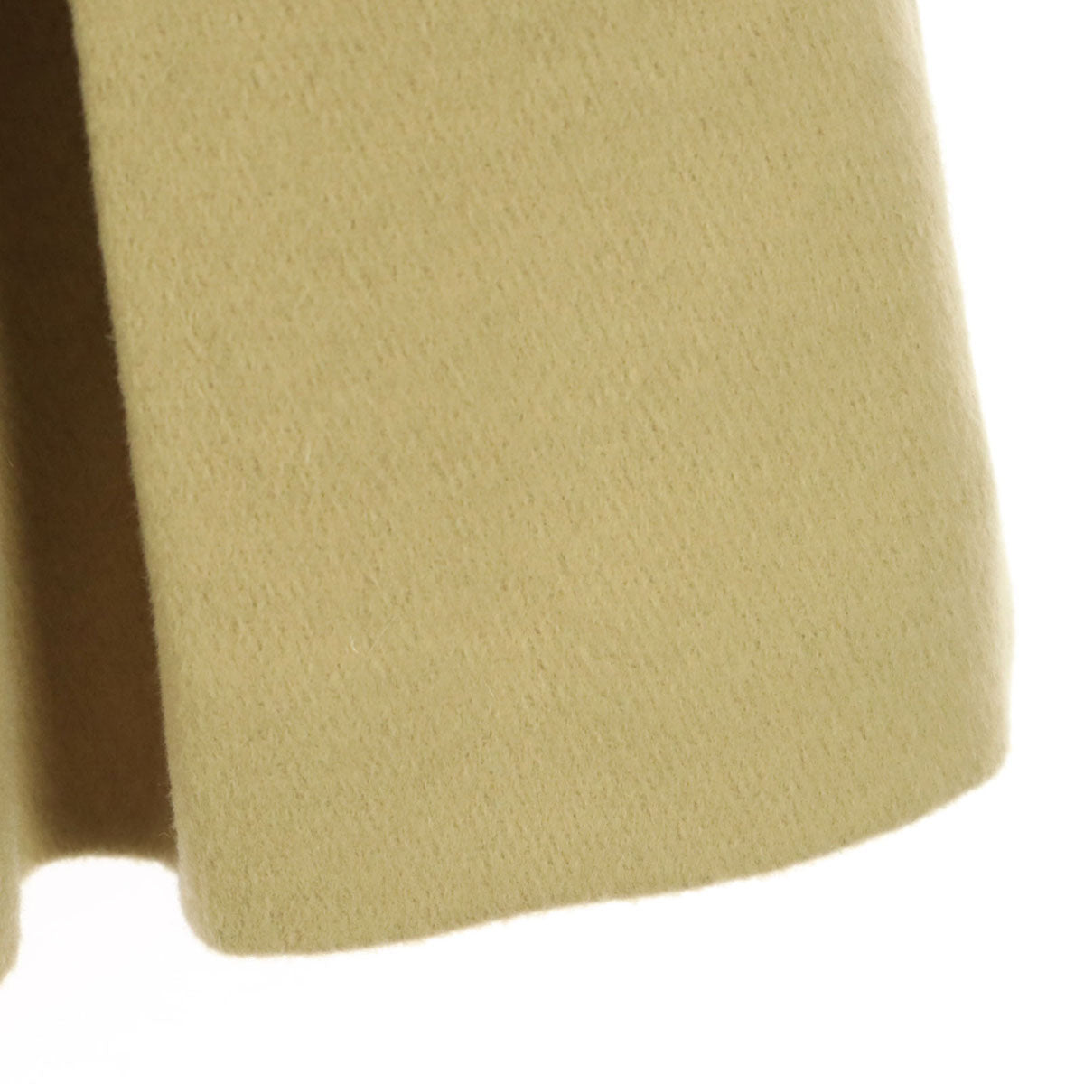 美品 LOVELESS ラブレス ファー襟 プリーツ ウールコート 38 ベージュ レディース