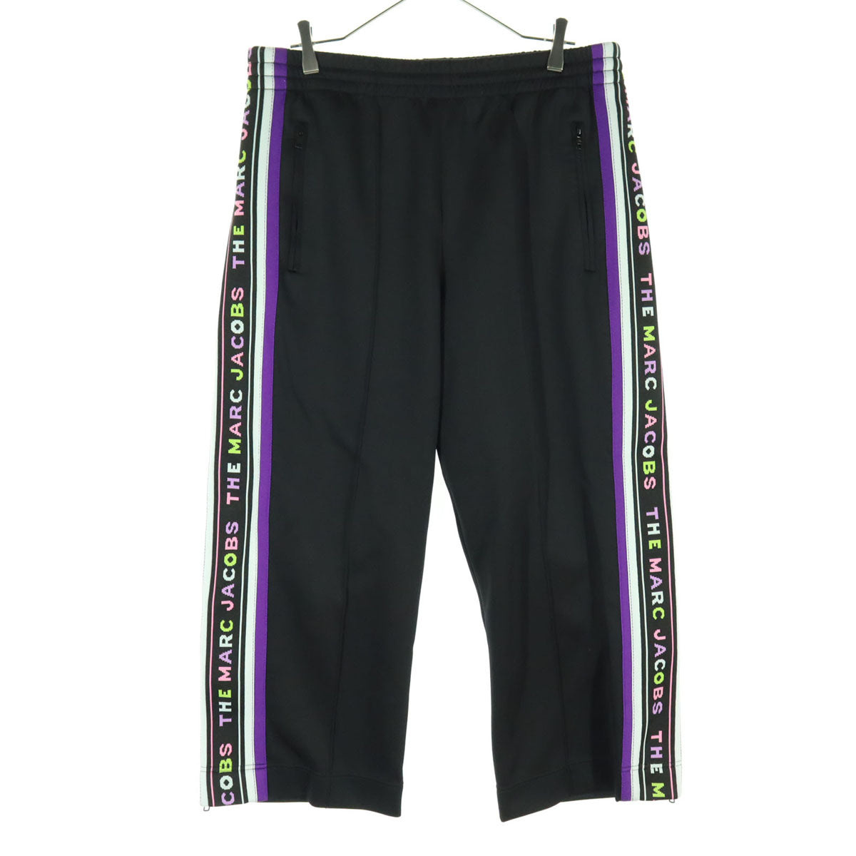 MARC JACOBS マークジェイコブス トラックパンツ L ブラック 裾ファスナー レディース