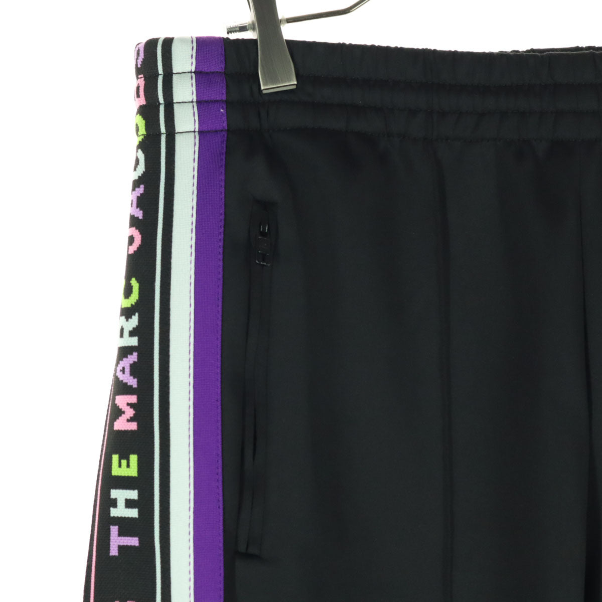 MARC JACOBS マークジェイコブス トラックパンツ L ブラック 裾ファスナー レディース