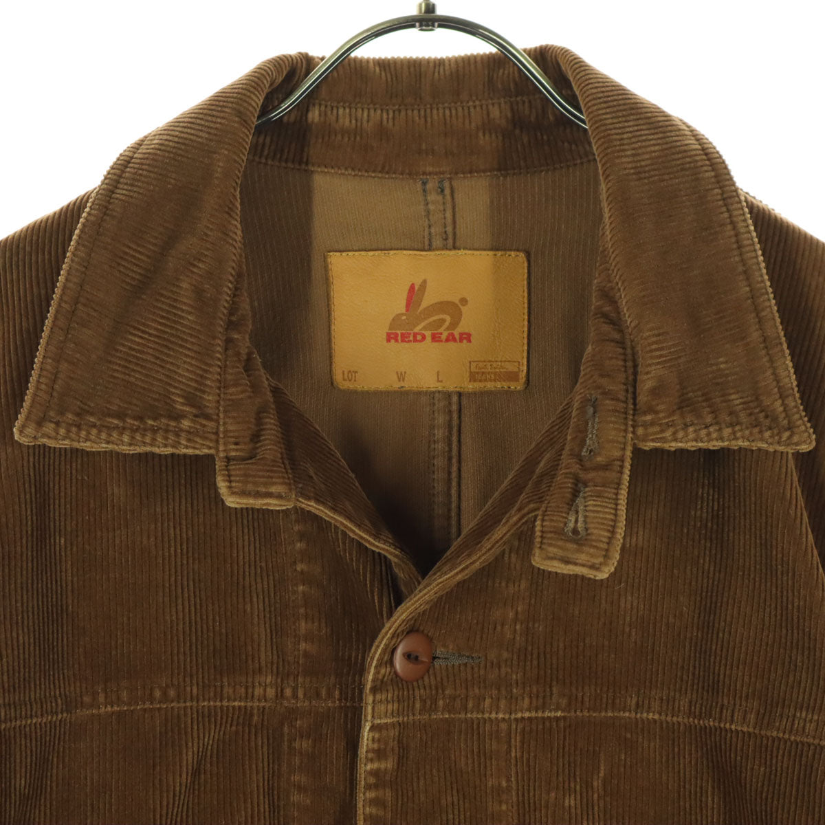 RED EAR レッドイヤー 日本製 コットン 長袖 コーデュロイ カバーオール L ブラウン メンズ