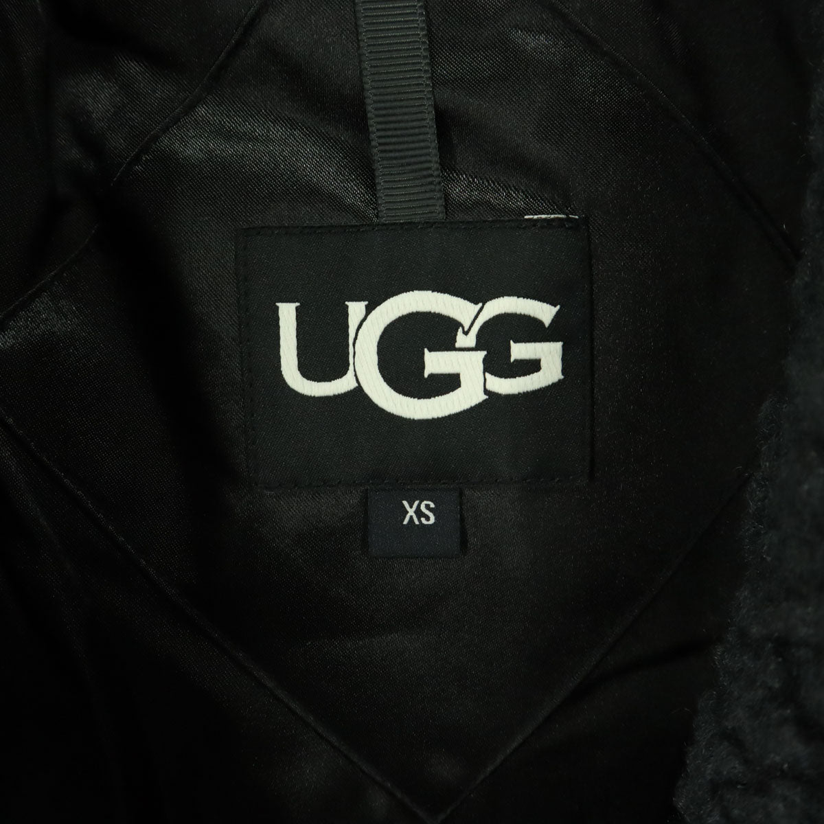 美品 UGG アグ 長袖 ボアコート XS ダークグレー レディース