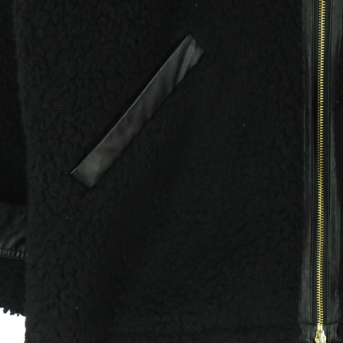 Curensology カレンソロジー 長袖 ボアジャケット F ブラック メンズ