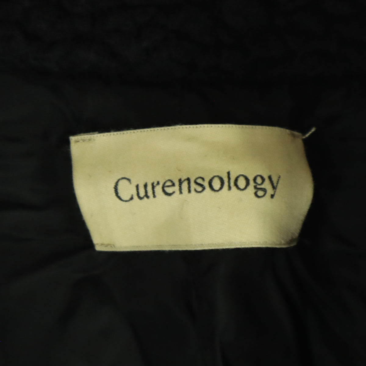 Curensology カレンソロジー 長袖 ボアジャケット F ブラック メンズ