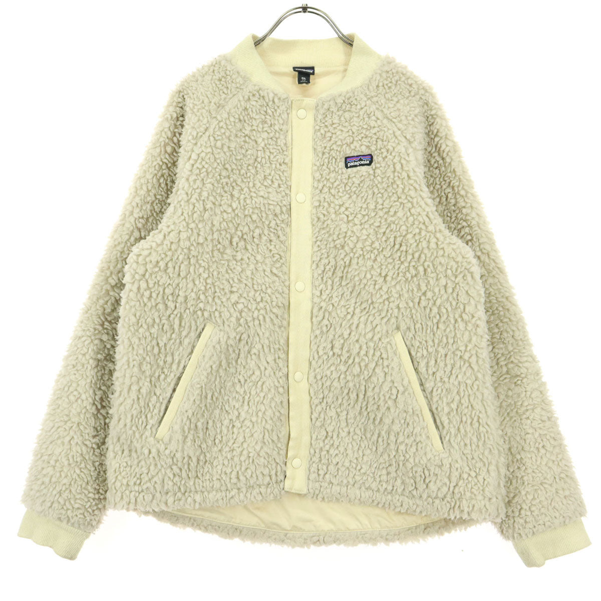 patagonia パタゴニア ワンポイントロゴ 長袖 レトロX ボアジャケット 16-18 XXL ベージュ系 65415FA21 ボマージャケット キッズ