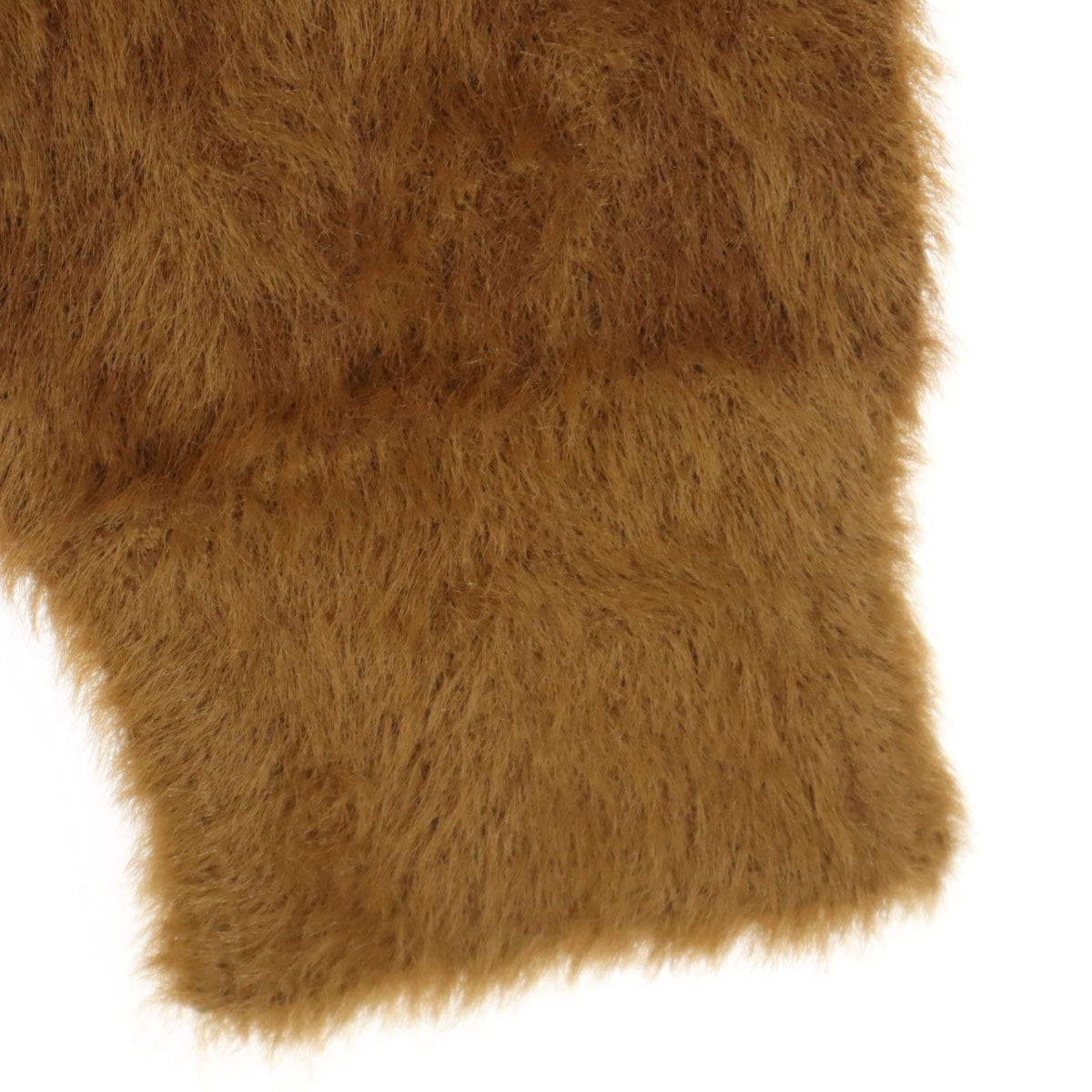 FTC エフティーシー ナイロン ワンポイント刺繍 長袖 フェイクファー トレーナー S ブラウン メンズ