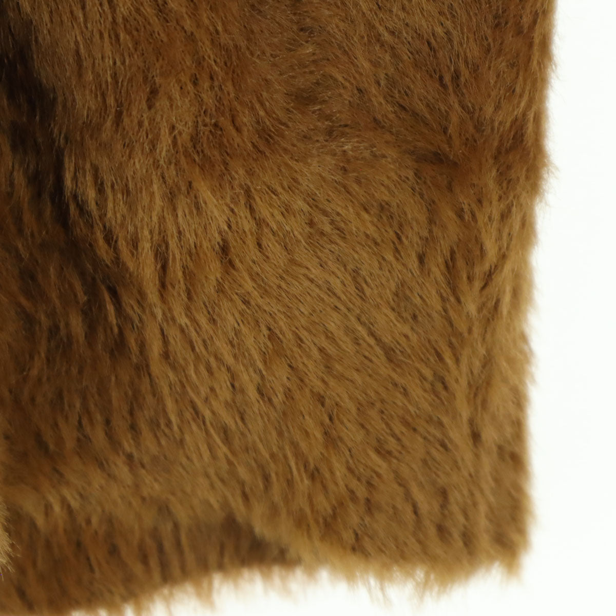 FTC エフティーシー ナイロン ワンポイント刺繍 長袖 フェイクファー トレーナー S ブラウン メンズ