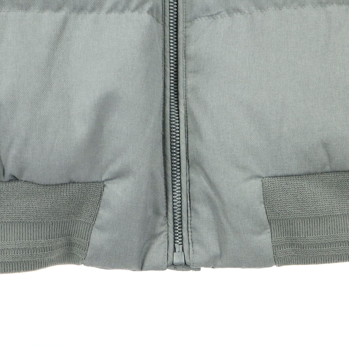美品 mila schon SPORTS ミラショーン スポーツ ワンポイントロゴ ノースリーブ ダウンベスト 46 グレー メンズ