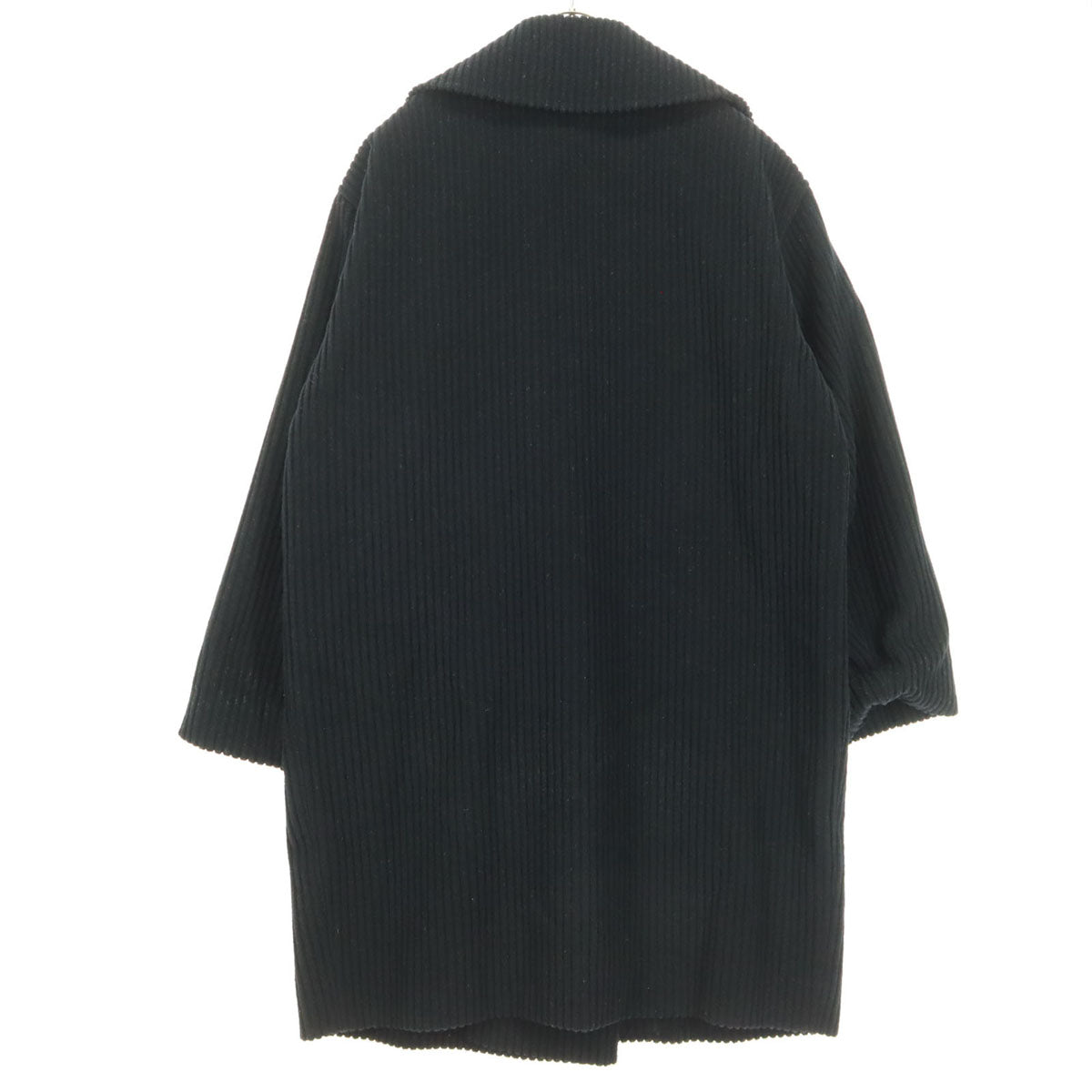 Allegri アレグリ 長袖 コーデュロイ ピーコート 9AR ブラック レディース