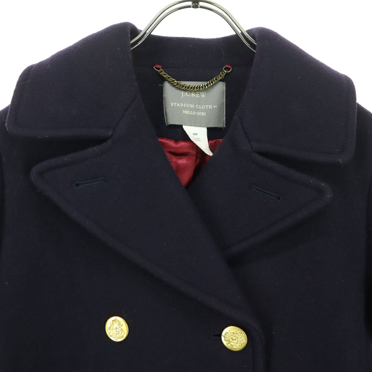 J.CREW ジェイクルー 長袖 金ボタン ピーコート ブラック レディース