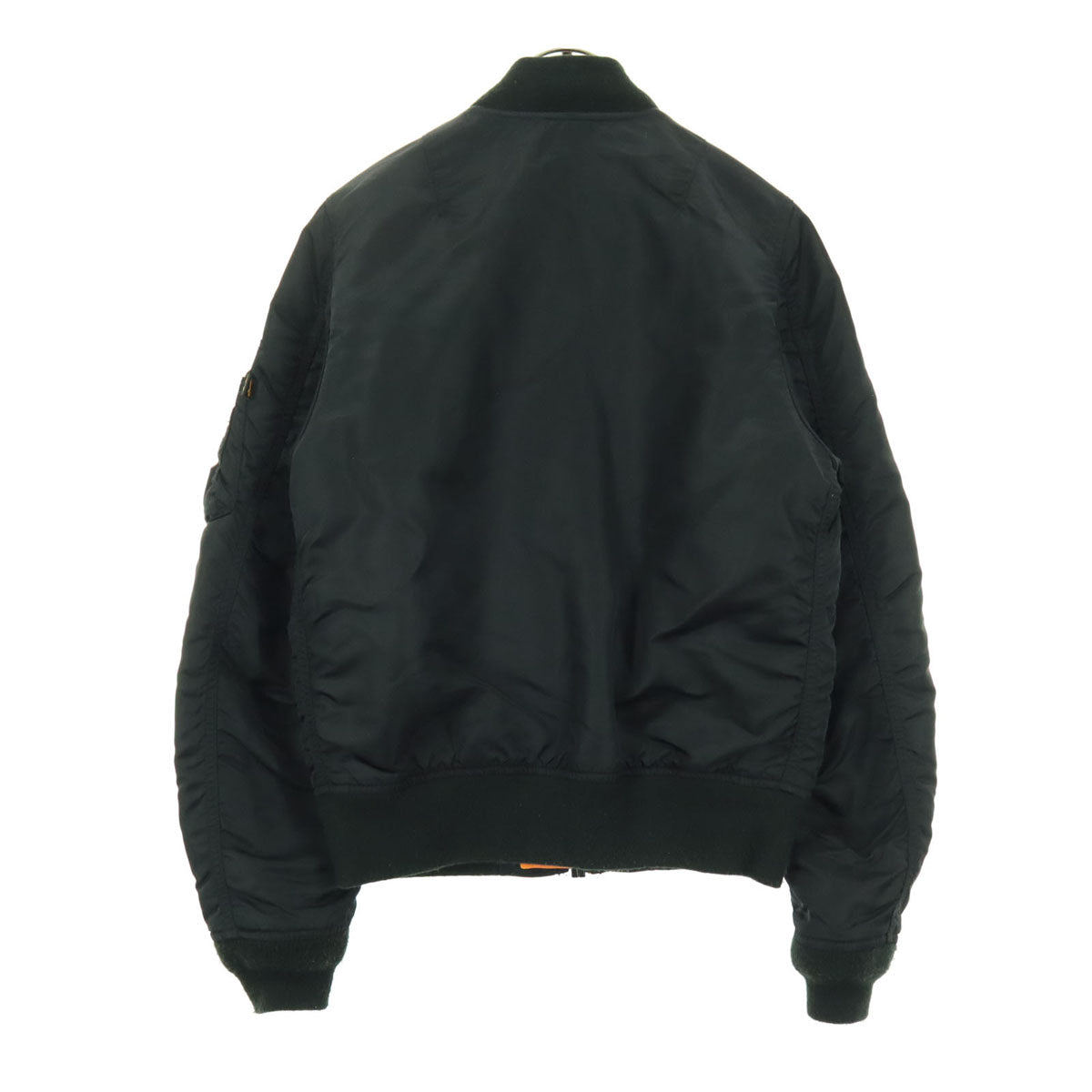 ALPHA INDUSTRIES INC アルファインダストリーズ ナイロン 長袖 MA-1 フライトジャケット S ブラック 中綿ブルゾン レディース