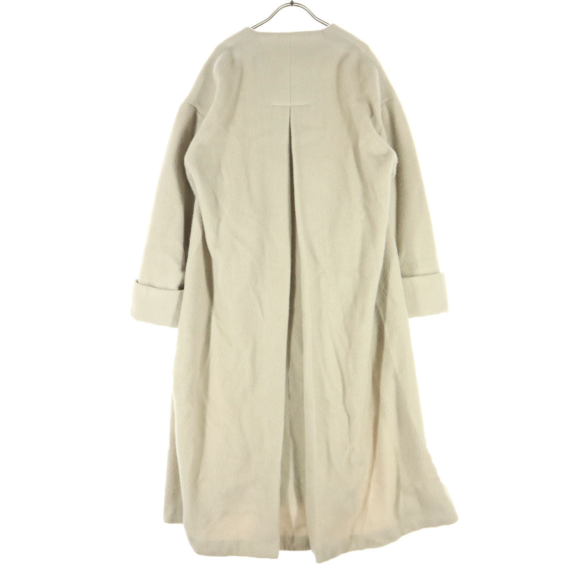 kei shirahata ケイシラハタ 日本製 カシミヤ混 長袖 ノーカラー ピーコート 0 ピンク系 レディース