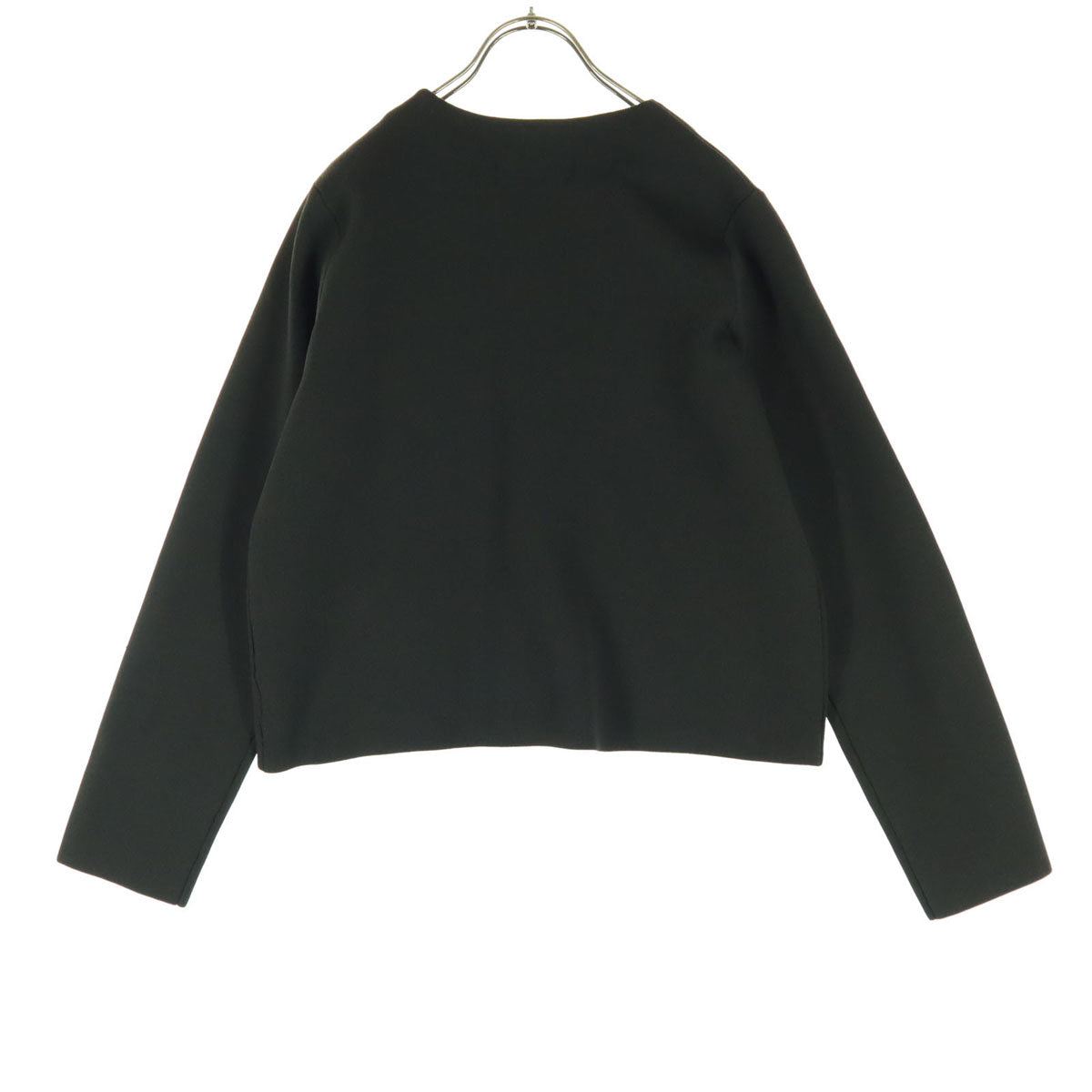美品 quaranciel カランシエル 長袖 ノーカラージャケット F ブラック ポケット レディース