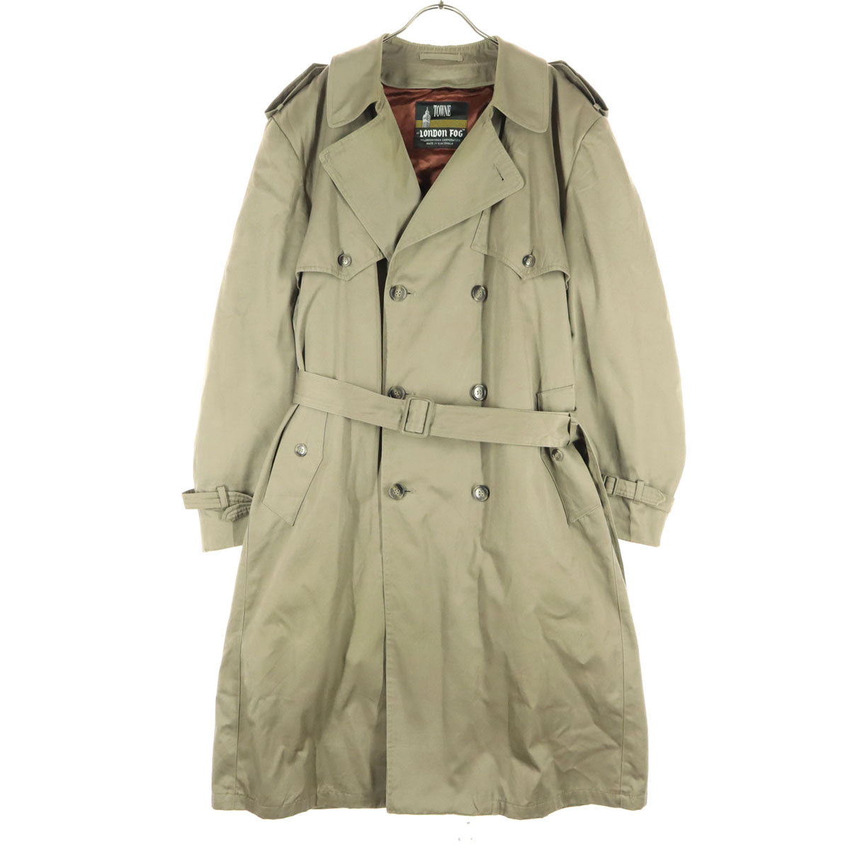 LONDON FOG ロンドンフォグ 80s ヴィンテージ 長袖 トレンチコート 46 グレー系 ライナー取り外し可能 メンズ