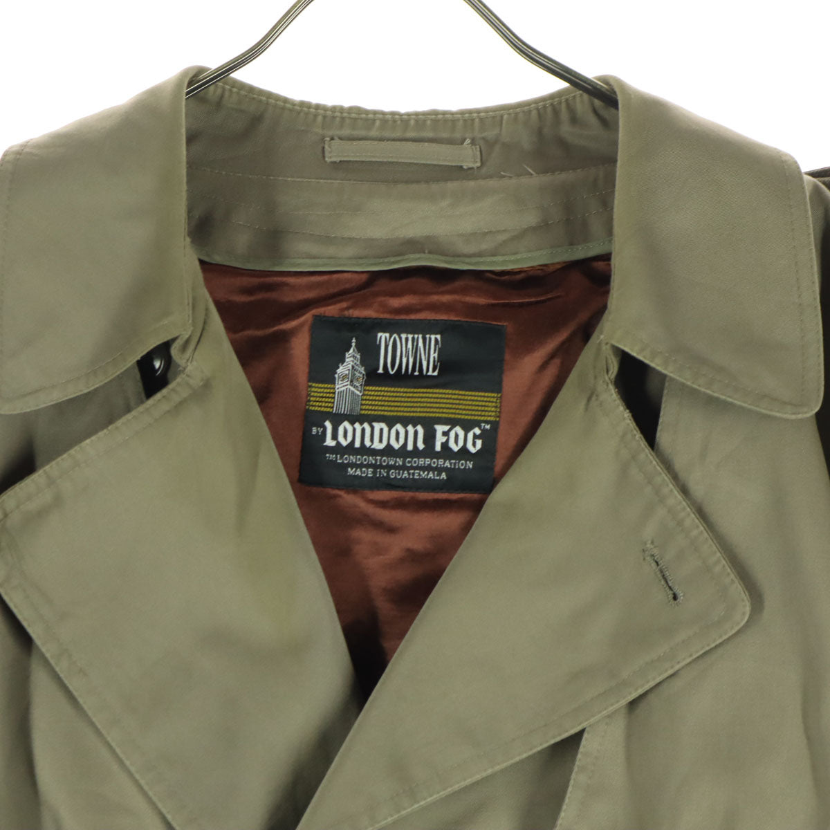 LONDON FOG ロンドンフォグ 80s ヴィンテージ 長袖 トレンチコート 46 グレー系 ライナー取り外し可能 メンズ