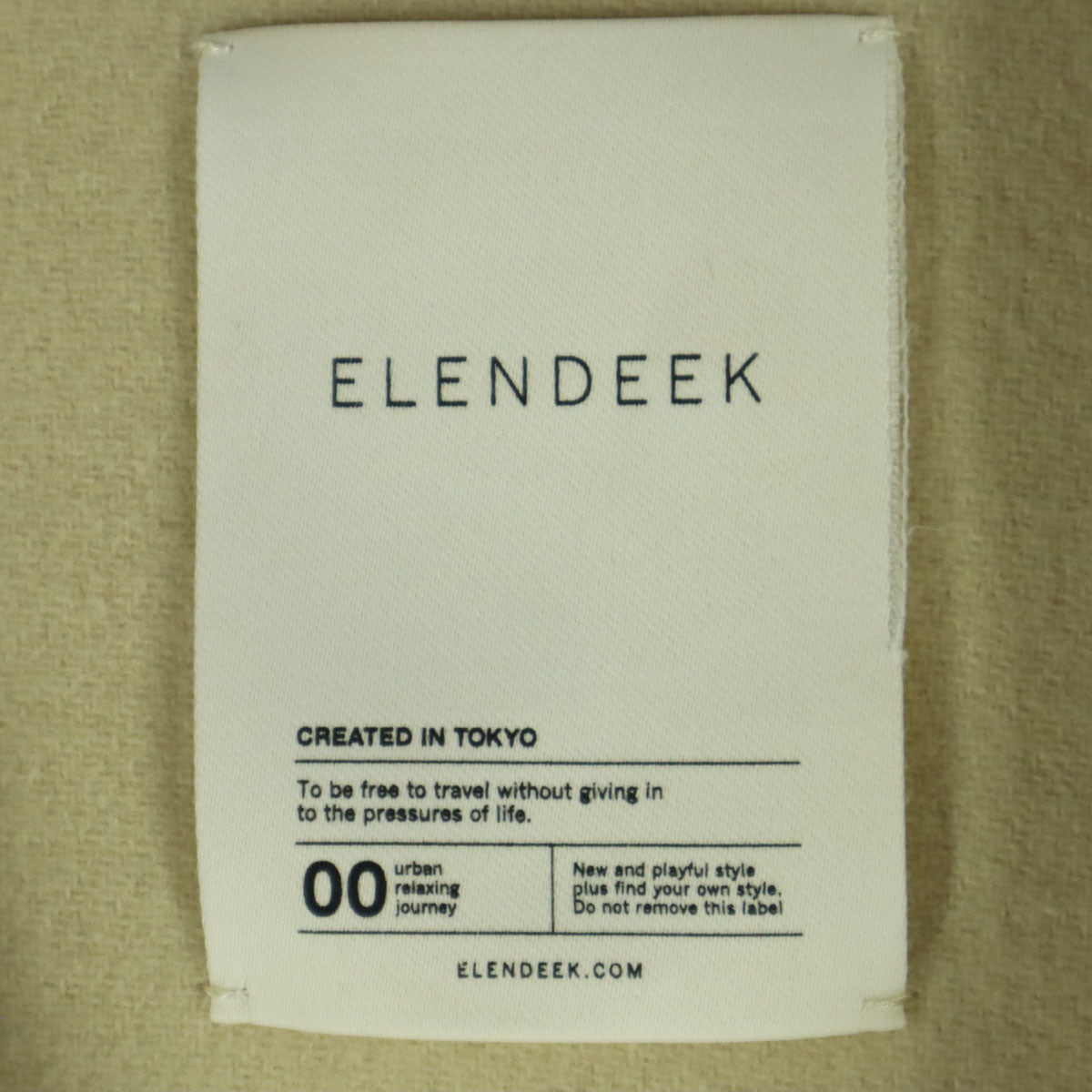 美品 ELENDEEK エレンディーク 長袖 ロング ウールコート 1 アイボリー レディース