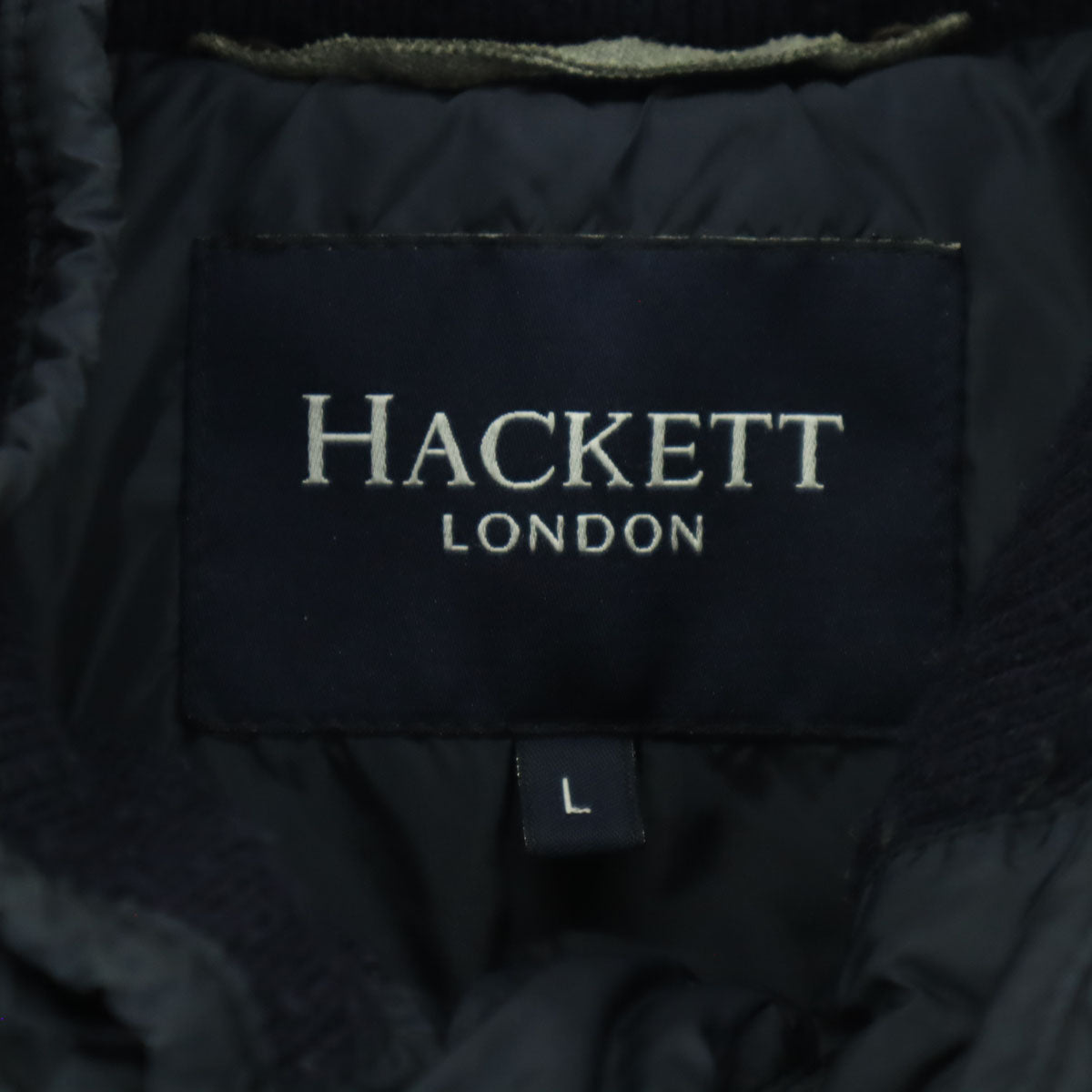 HACKETT LONDON ハケットロンドン 長袖 キルティングジャケット L ブラック メンズ