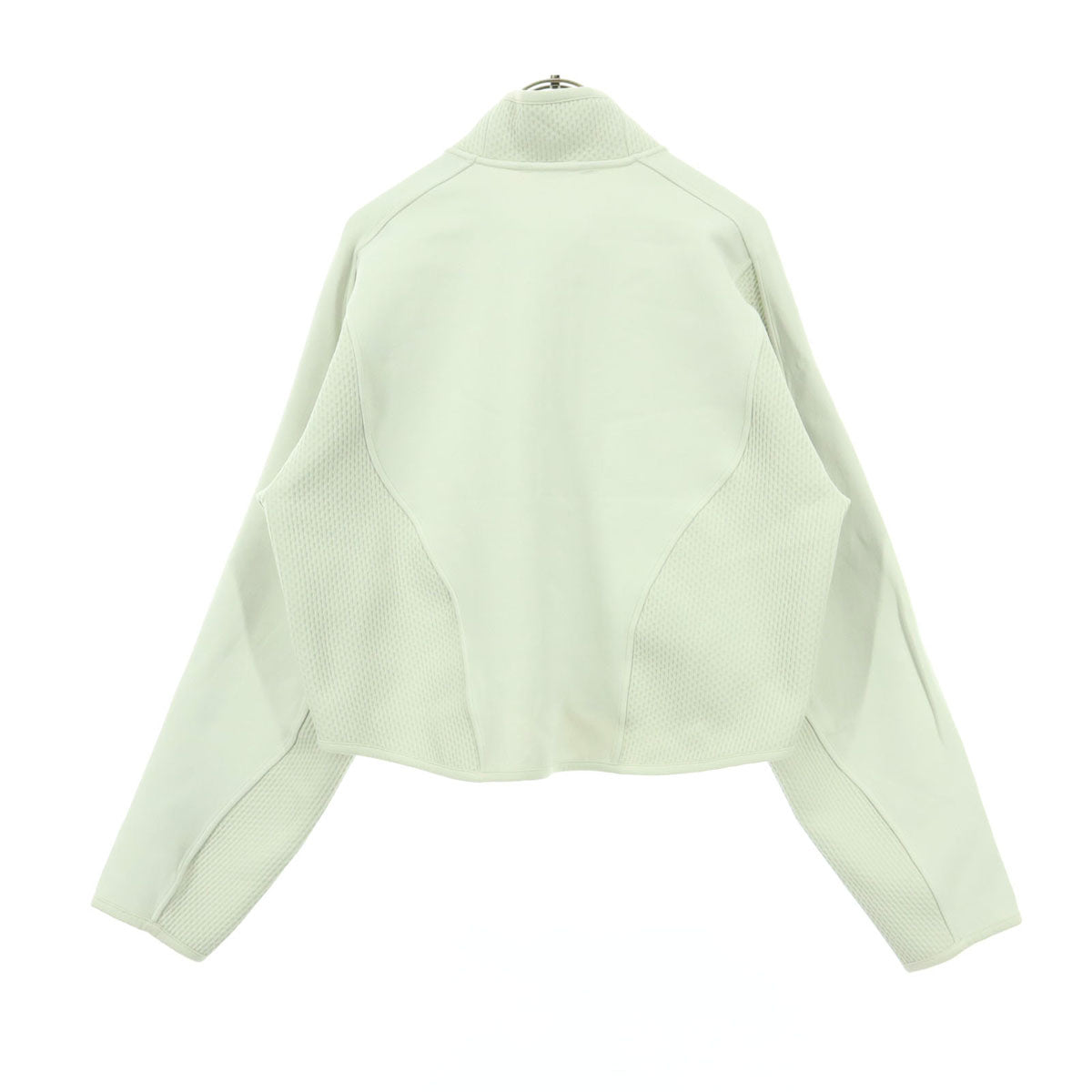 lululemon ルルレモン ワンポイントロゴ 長袖 ナイロンジャケット S ホワイト プルオーバー レディース