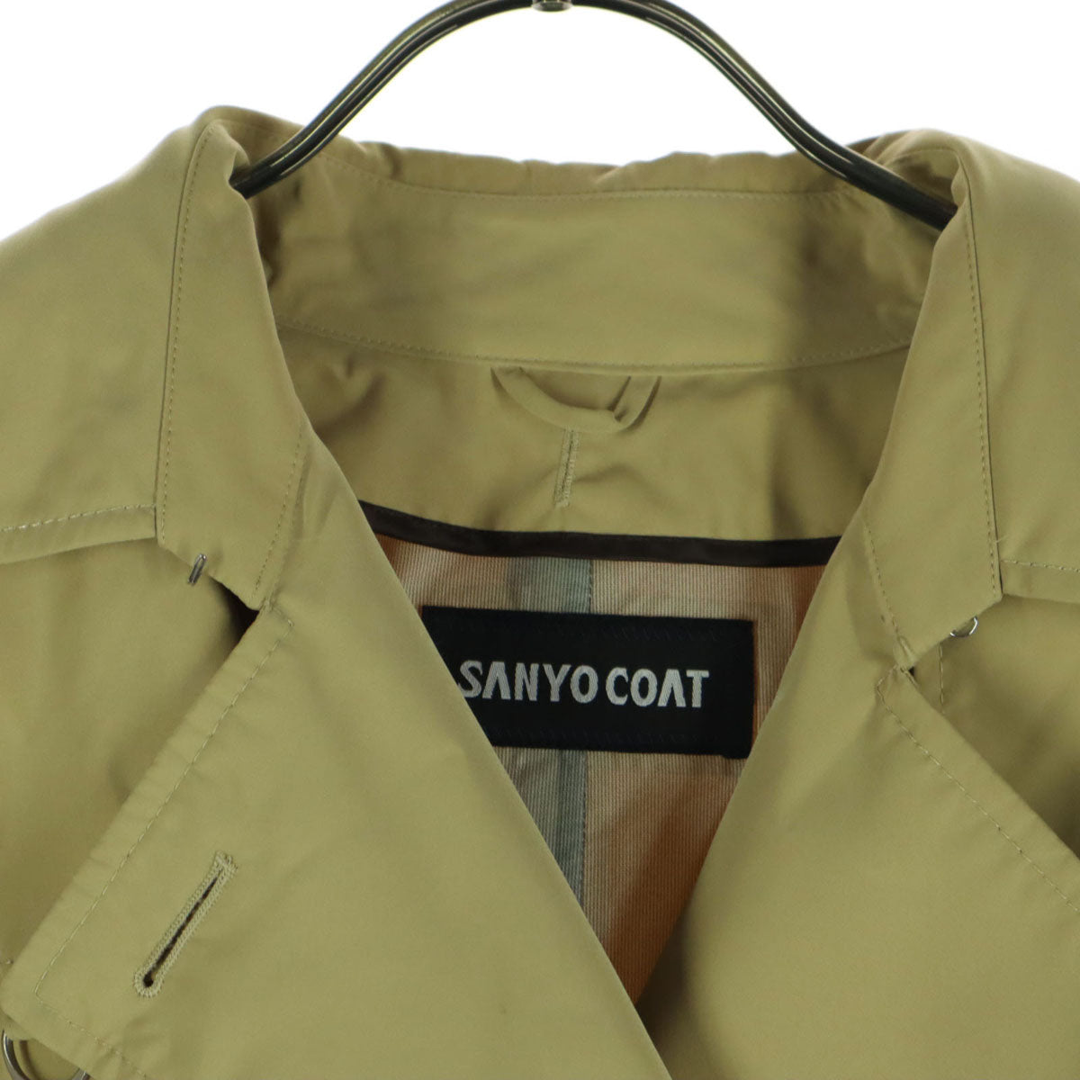 SANYOCOAT サンヨーコート 日本製 三陽商会 長袖 トレンチコート 11 ベージュ系 レディース