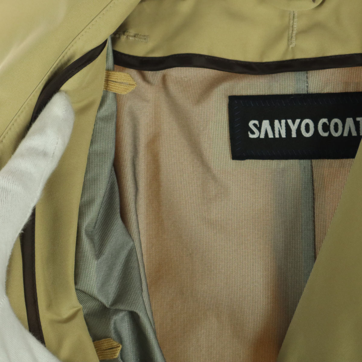 SANYOCOAT サンヨーコート 日本製 三陽商会 長袖 トレンチコート 11 ベージュ系 レディース