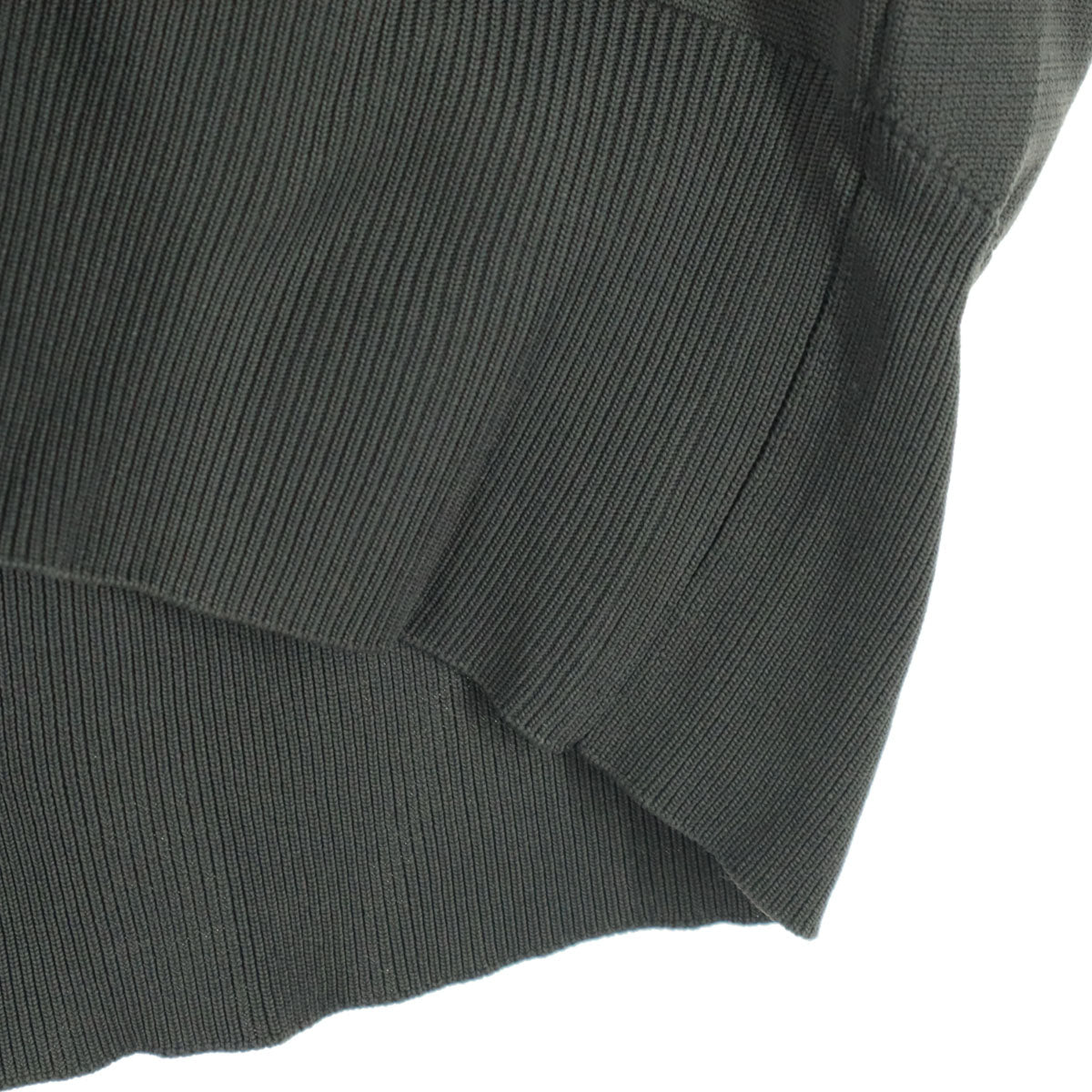 美品 mizuiro ind ミズイロインド 長袖 ハイネック ジップジャケット グレー メンズ