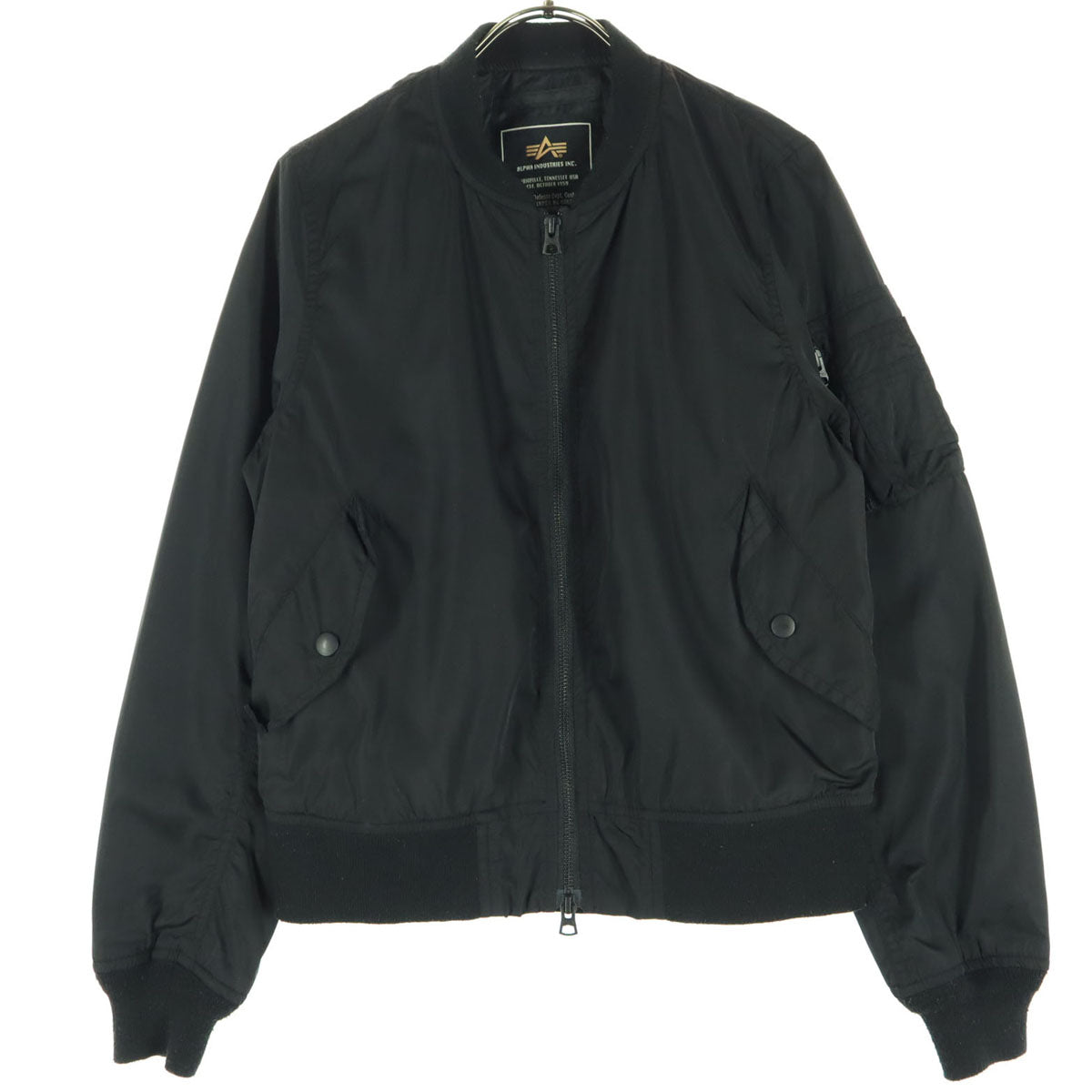 ALPHA INDUSTRIES INC アルファインダストリーズ アーバンリサーチコラボ 長袖 MA-1 ブルゾン XS ブラック メンズ