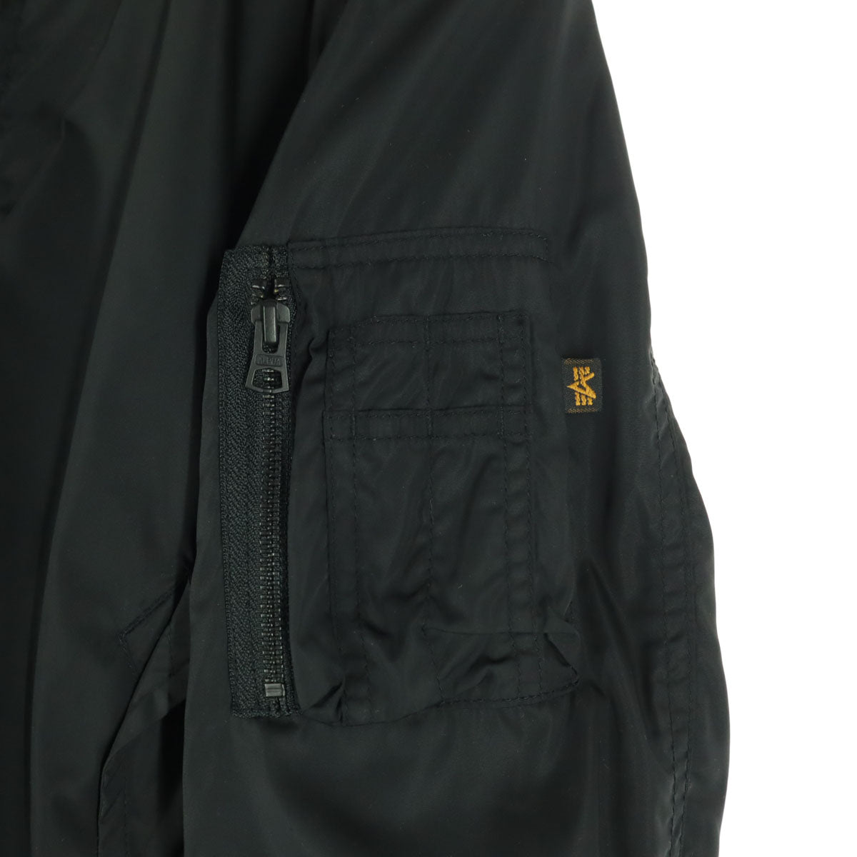 ALPHA INDUSTRIES INC アルファインダストリーズ アーバンリサーチコラボ 長袖 MA-1 ブルゾン XS ブラック メンズ