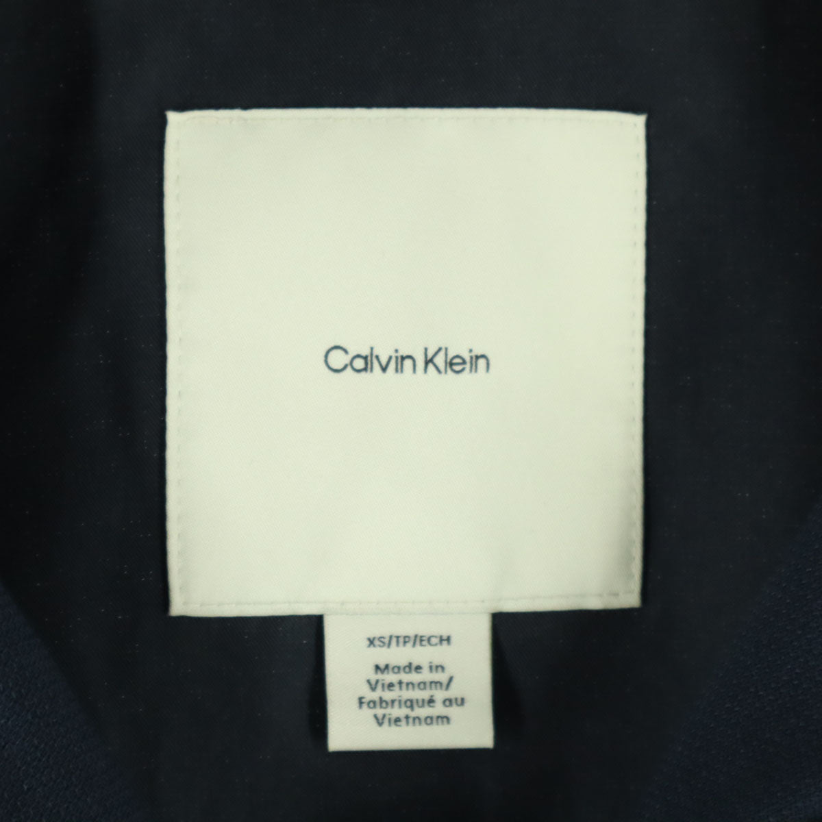 美品 Calvin klein カルバンクライン 長袖 トラックジャケット XS ネイビー ジャージ メンズ