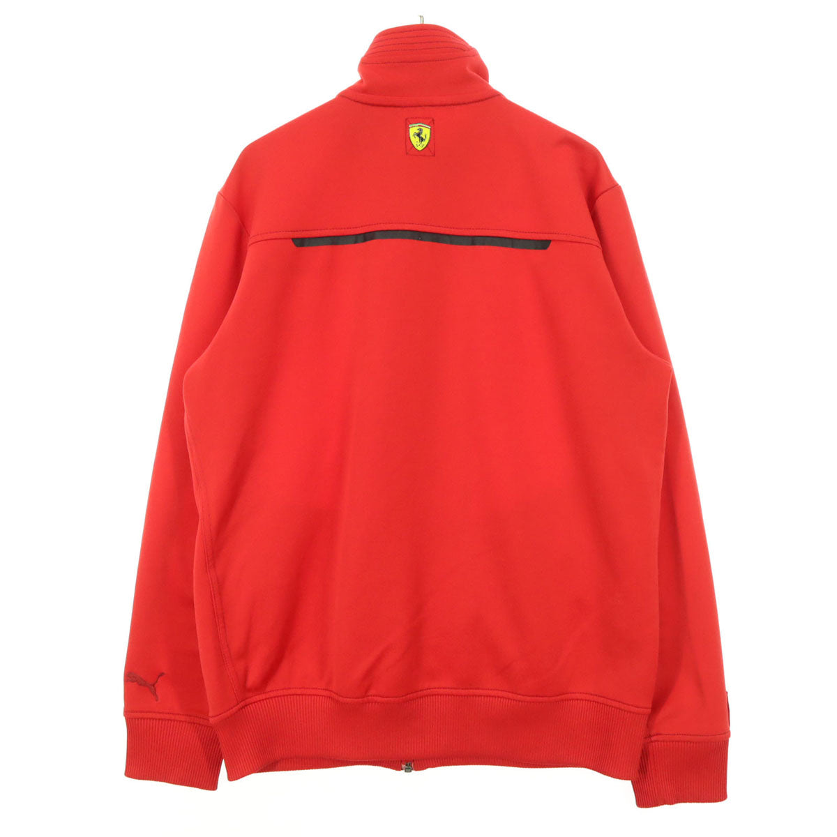 PUMA プーマ Ferrari コラボ エンブレムワッペン 長袖 レーシング風 ジャケット S レッド メンズ